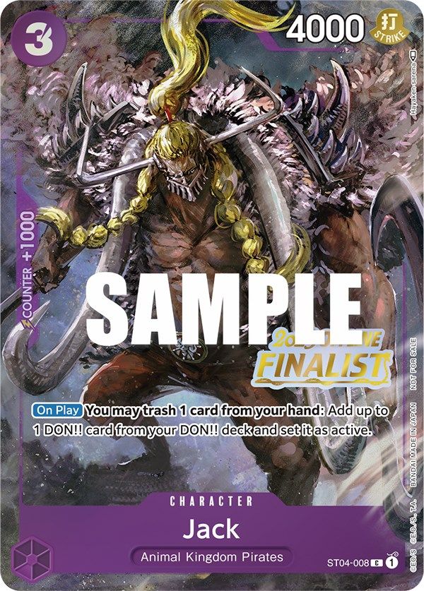 Jack (Offline Regional 2023) [Finalist] [One Piece Promotion Cards] | Silver Goblin