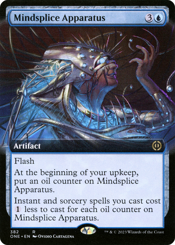 Mindsplice Apparatus (Extended Art) [Phyrexia: All Will Be One] Foil
