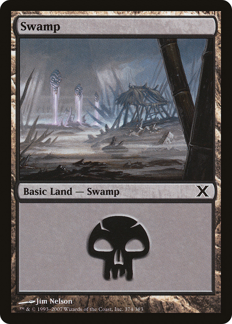 Swamp (374) Foil - Tenth Edition