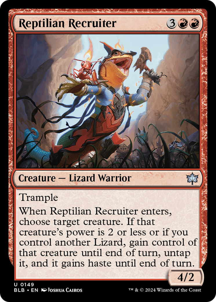 Reptilian Recruiter [Bloomburrow] | Silver Goblin