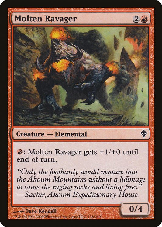 Molten Ravager [Zendikar] Foil