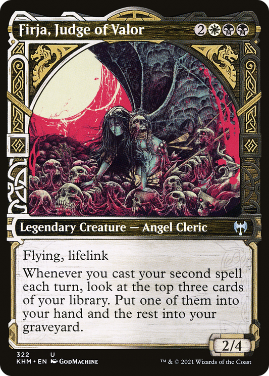 Firja, Judge of Valor (Showcase) [Kaldheim] Foil