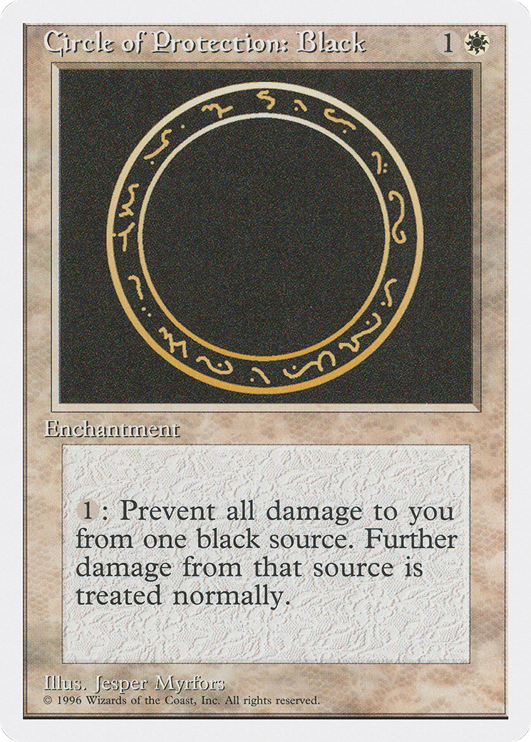 Circle of Protection: Black [Introductory Two-Player Set] | Silver Goblin