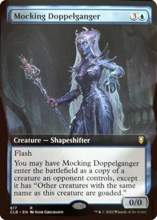 Mocking Doppelganger (Extended Art) [Commander Legends: Battle for Baldur's Gate] | Silver Goblin