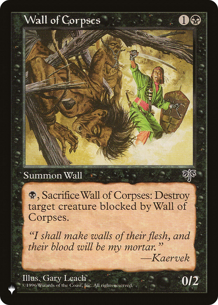 Wall of Corpses [The List Reprints] | Silver Goblin