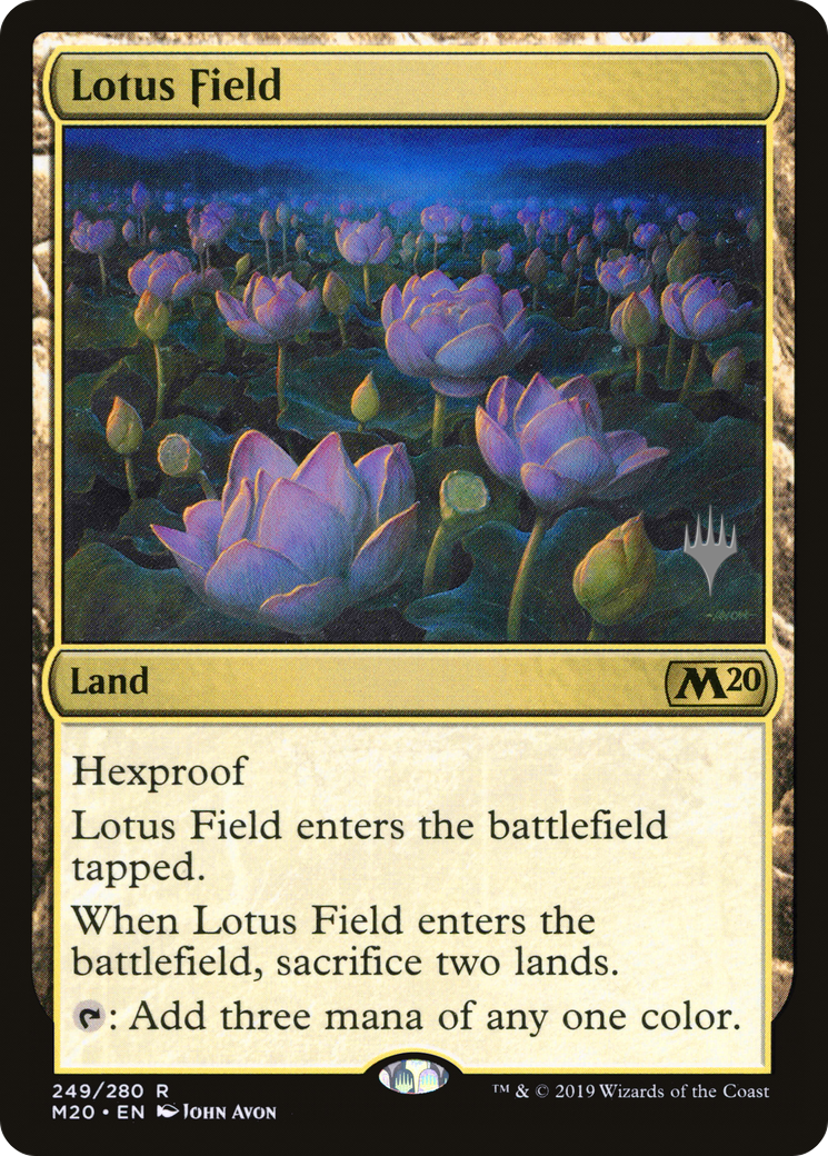Lotus Field (Promo Pack) [Core Set 2020 Promos] Foil