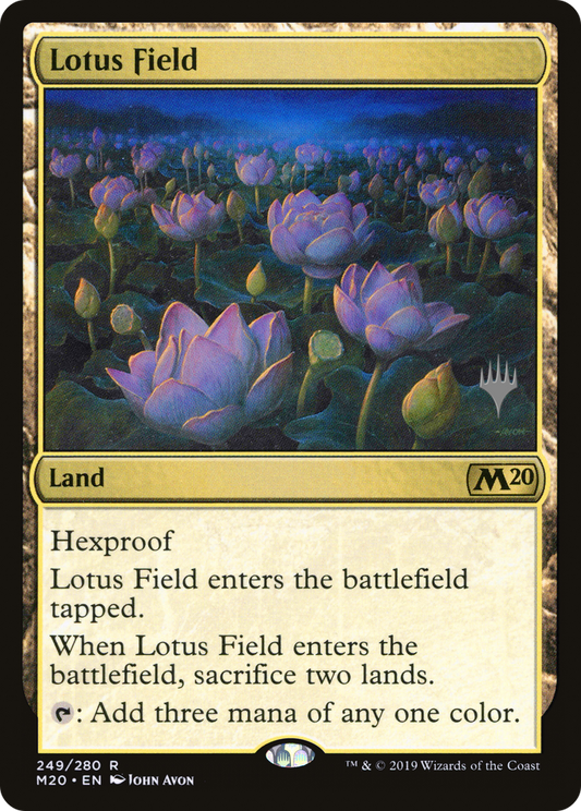 Lotus Field (Promo Pack) [Core Set 2020 Promos] Foil