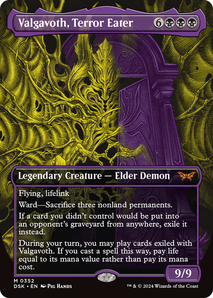 Valgavoth, Terror Eater (Showcase) [Duskmourn: House of Horror] Foil