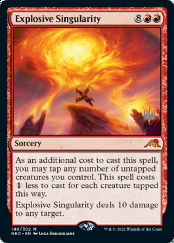 Explosive Singularity (Promo Pack) [Kamigawa: Neon Dynasty Promos] | Silver Goblin