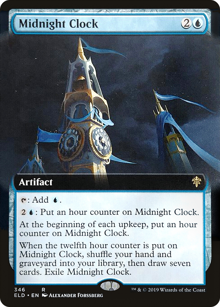 Midnight Clock (Extended Art) [Throne of Eldraine] Foil