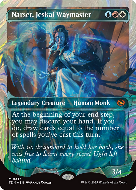 Narset, Jeskai Waymaster (Showcase) (417) Halo Foil - Tarkir: Dragonstorm