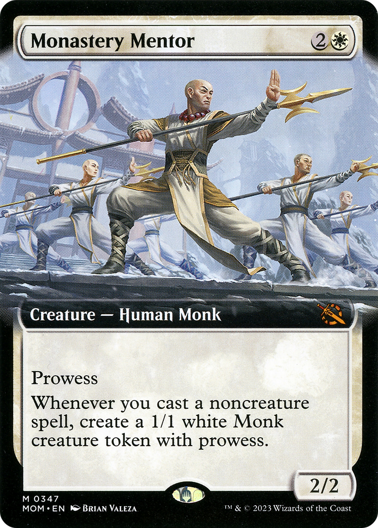 Monastery Mentor (Extended Art) [March of the Machine] Foil