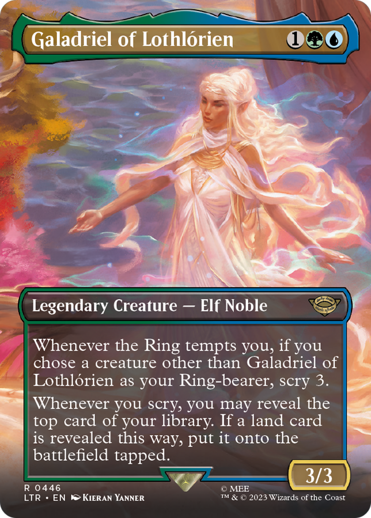 Galadriel of Lothlorien (Borderless Alternate Art) [The Lord of the Rings: Tales of Middle-Earth] Foil