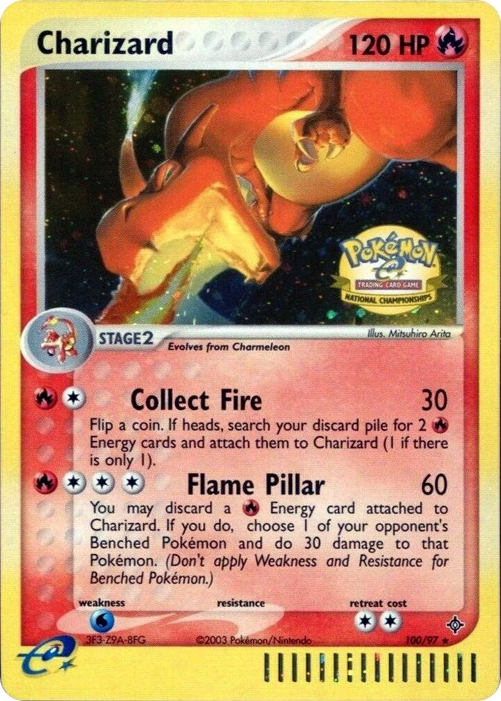 Charizard (100/097) (National Championships) [League & Championship Cards] | Silver Goblin