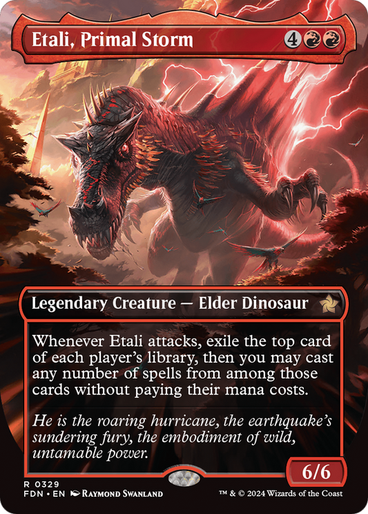 Etali, Primal Storm (Borderless) [Foundations] Foil
