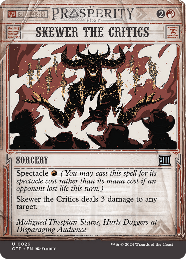 Skewer the Critics (Showcase) (026) Foil - Breaking News