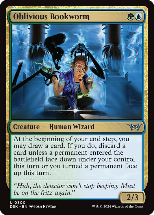 Oblivious Bookworm (0300) [Duskmourn: House of Horror] Foil