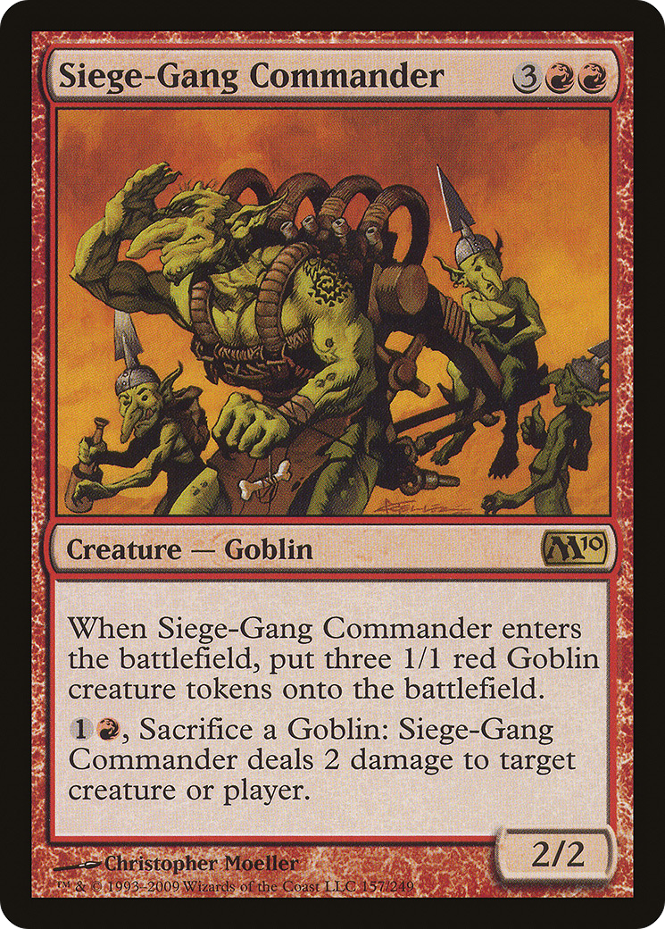 Siege-Gang Commander [Magic 2010] Foil