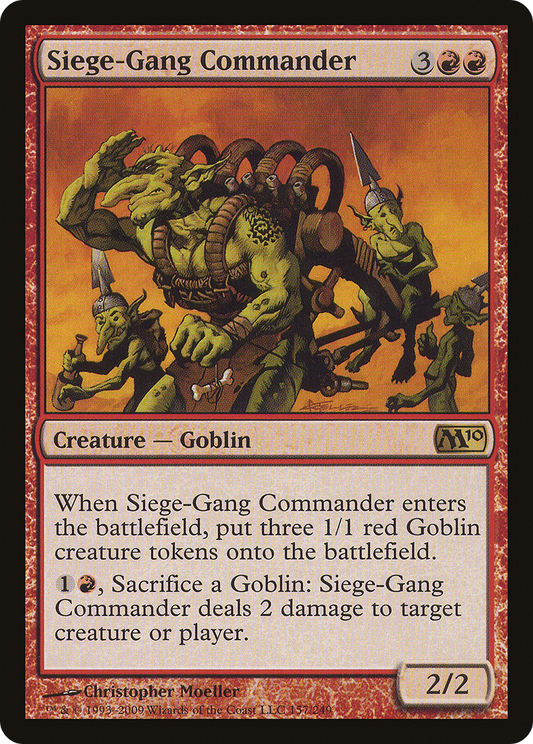 Siege-Gang Commander [Magic 2010]