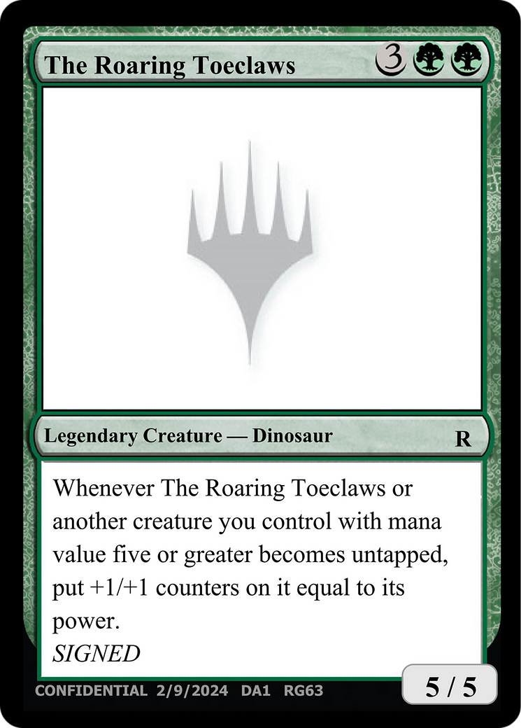 The Roaring Toeclaws [Unknown Event] | Silver Goblin