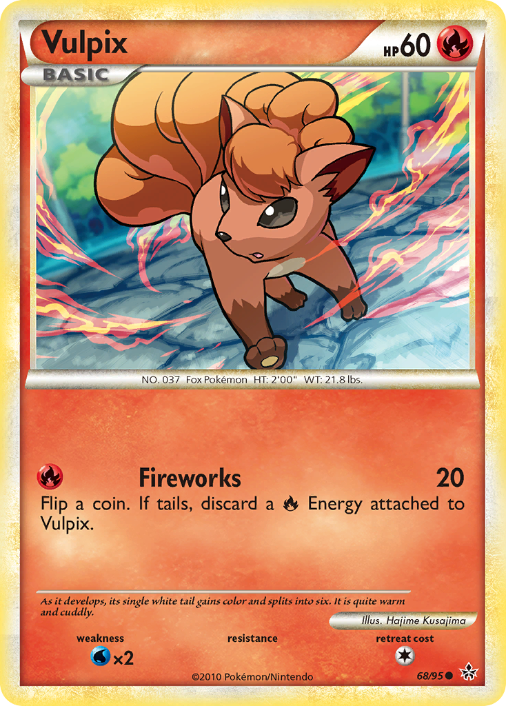 Vulpix (68/95) [HeartGold & SoulSilver: Unleashed] | Silver Goblin