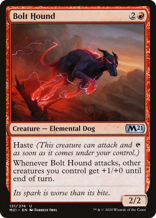 Bolt Hound [Core Set 2021] Foil