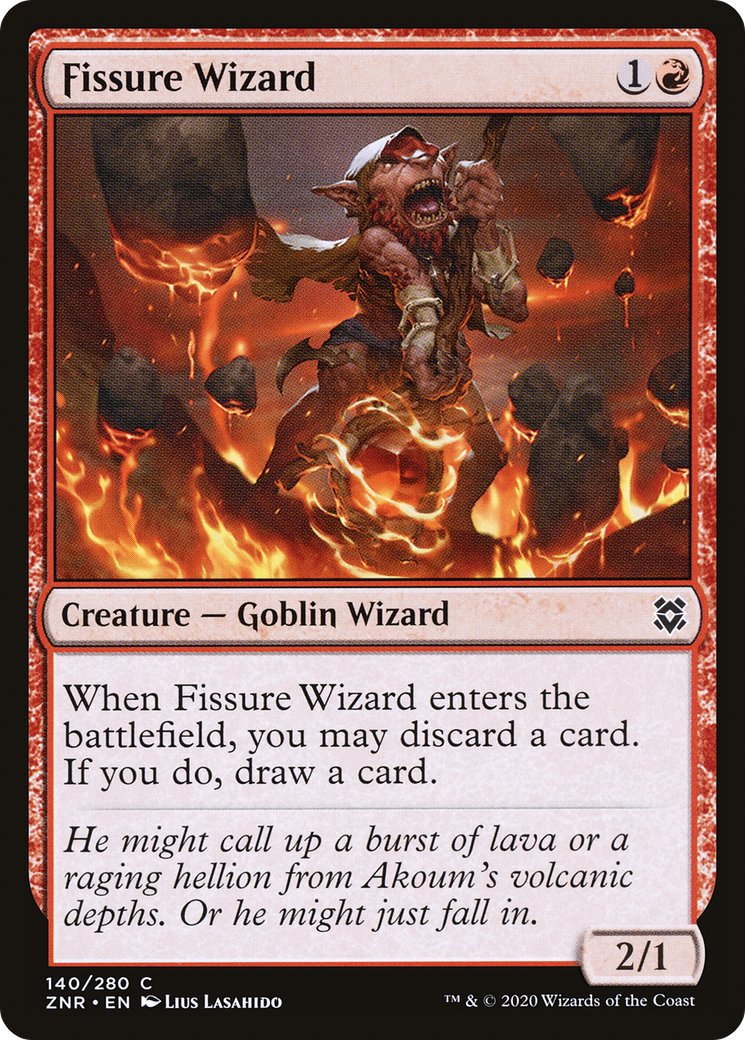 Fissure Wizard [Zendikar Rising] Foil