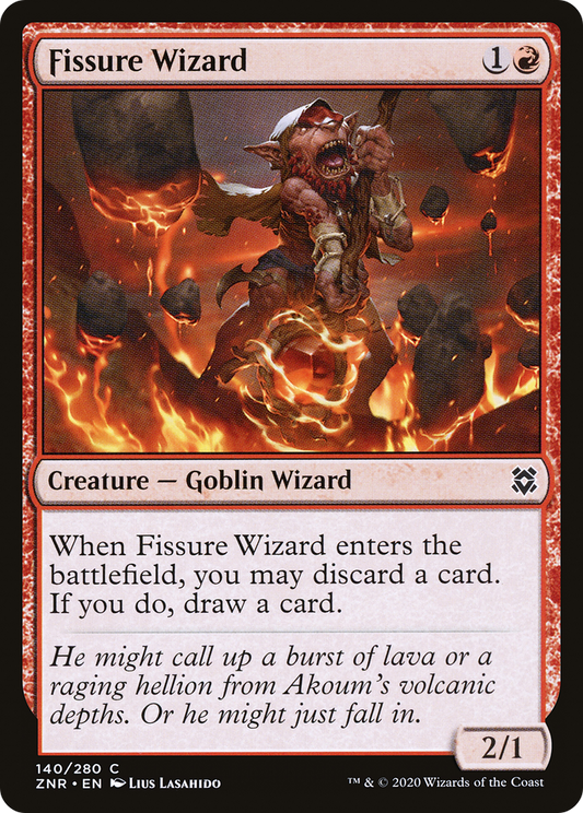 Fissure Wizard [Zendikar Rising] Foil