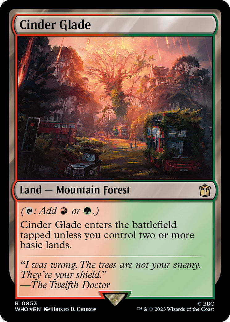 Cinder Glade (Surge Foil) [Doctor Who] | Silver Goblin