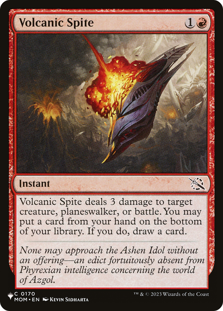 Volcanic Spite [The List Reprints] | Silver Goblin