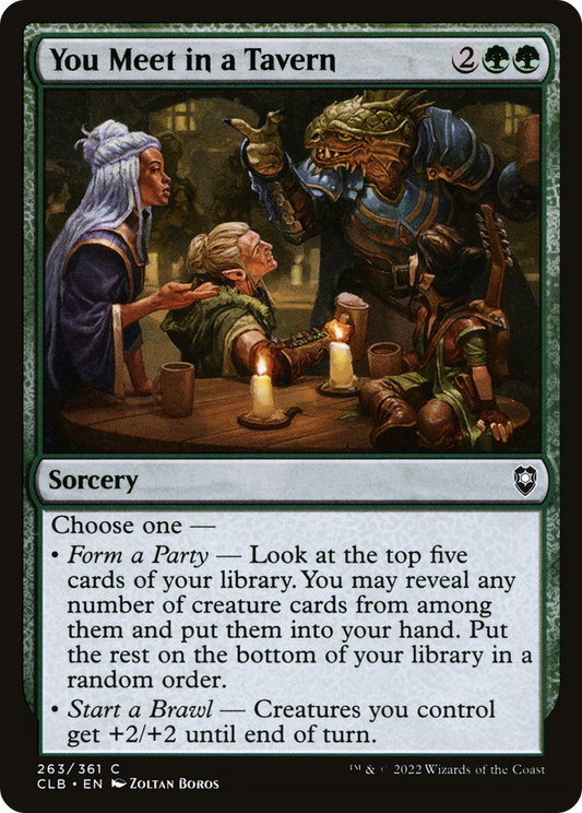 You Meet in a Tavern [Commander Legends: Battle for Baldur's Gate] Foil