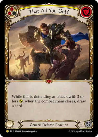 That All You Got? (ANQ018) Cold Foil - Compendium of Rathe: Antiquity Pack