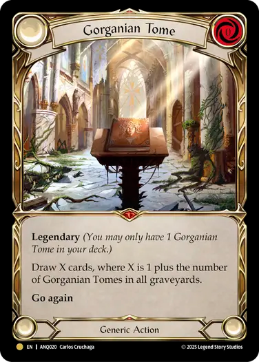 Gorganian Tome (ANQ020) Cold Foil - Compendium of Rathe: Antiquity Pack