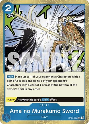 Ama no Murakumo Sword (Jolly Roger Foil) (OP06-056) Foil