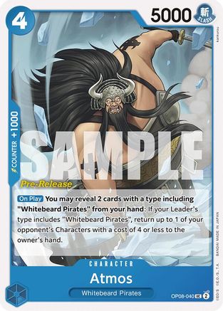 Atmos (OP08-040) Pre-Release Cards