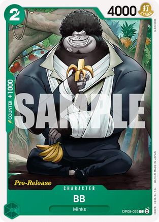 BB (OP08-035) Pre-Release Cards