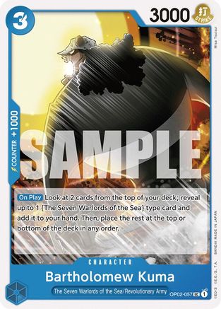 Bartholomew Kuma (OP02-057) (Reprint)