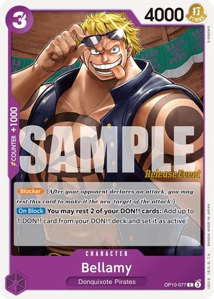 Bellamy (OP10-077) Release Event Cards