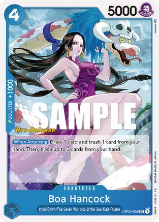 Boa Hancock (OP02-059) Pre-Release Cards