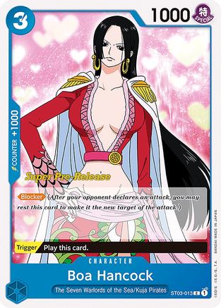 Boa Hancock (ST03-013) Super Pre-Release Cards