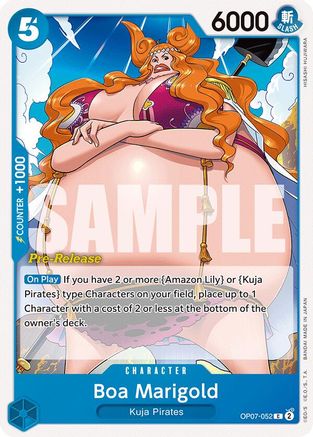 Boa Marigold (OP07-052) Pre-Release Cards