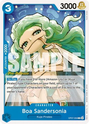 Boa Sandersonia (OP07-050) Pre-Release Cards