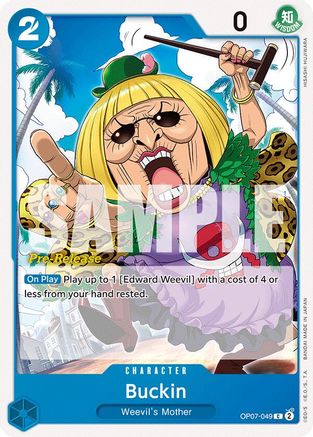 Buckin (OP07-049) Pre-Release Cards