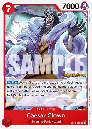 Caesar Clown (OP10-006) Release Event Cards