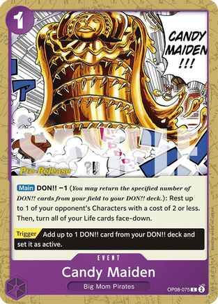 Candy Maiden (OP08-075) Pre-Release Cards
