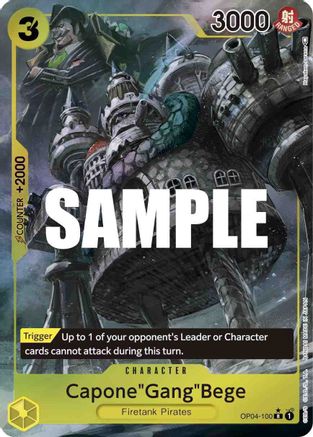 Capone"Gang"Bege (Alternate Art) (OP04-100) Foil