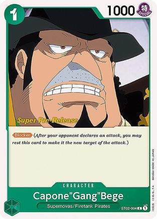 Capone"Gang"Bege (ST02-004) Super Pre-Release Cards