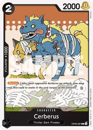 Cerberus (OP06-087) Pre-Release Cards