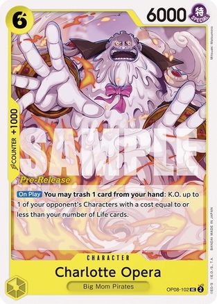 Charlotte Opera (OP08-102) Pre-Release Cards