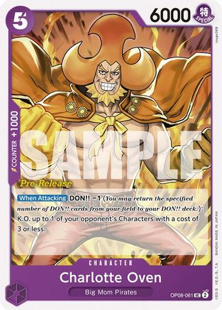 Charlotte Oven (OP08-061) Pre-Release Cards